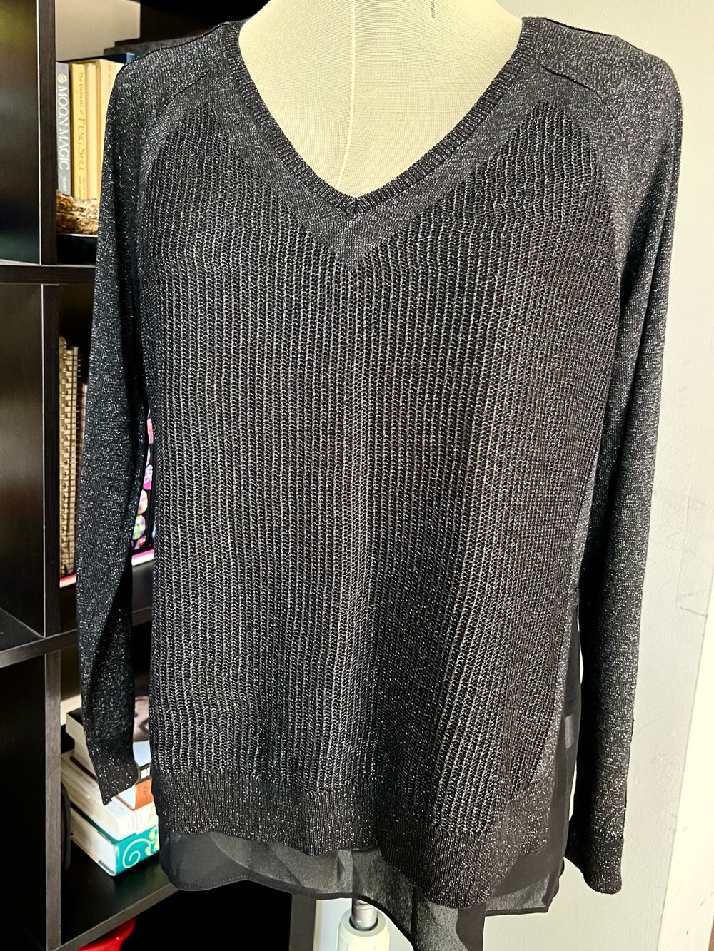 NWT Lucky Brand Mixed Media Sweater